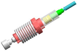 Figure 3: A patented spring-powered mechanism means that Unidose Xtra does not rely on the actuation force or speed provided by the patient or user.