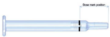 Figure 1: Dose reference marking on PFS.